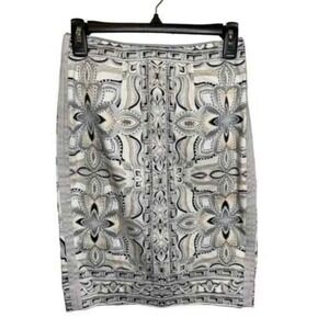White House Black Market Women Skirt sz 0 beaded EUC